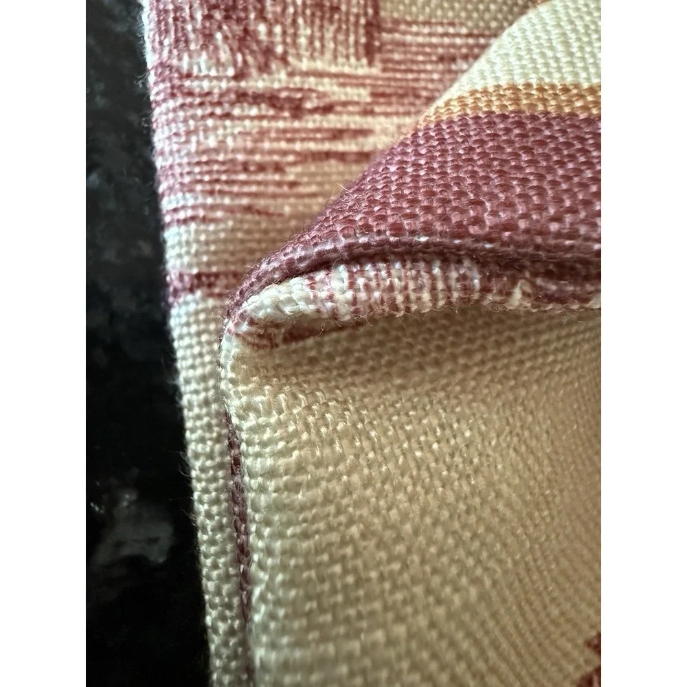 Sherry Kline Red Toile Reversible Pillow Shams Set of 2 French Country Striped